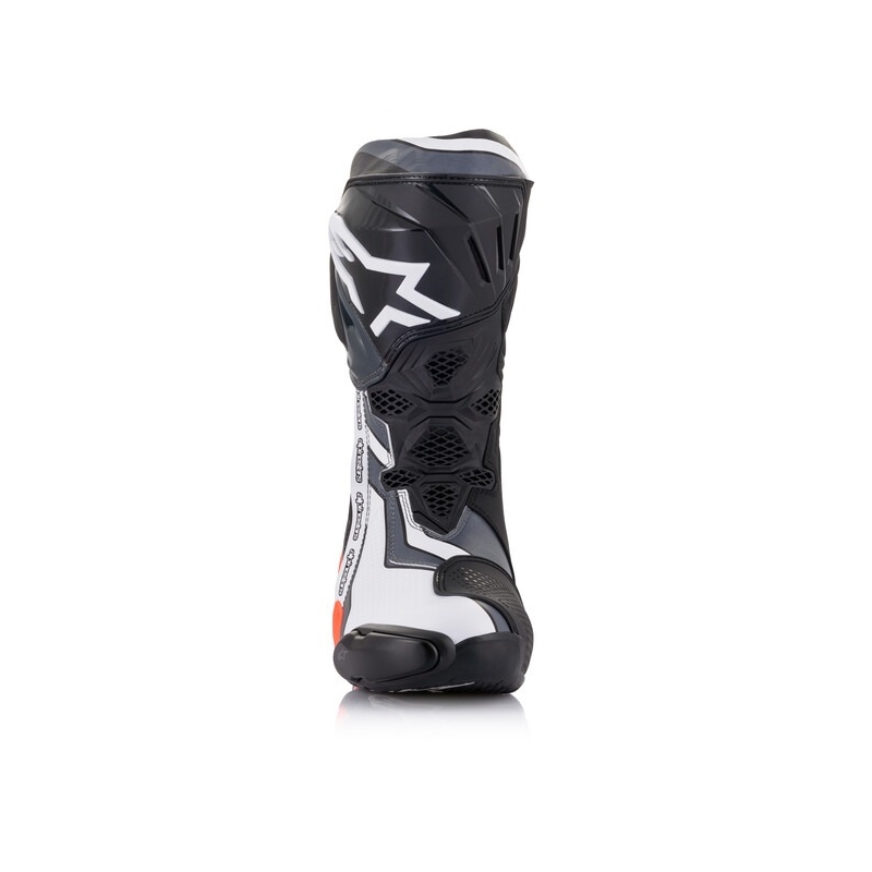 Stivali da moto Alpinestars Supertech R nero-fluo-rosso-bianco-grigio