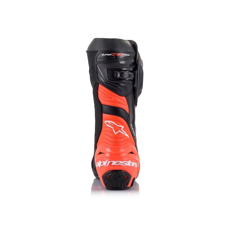 Stivali da moto Alpinestars Supertech R nero-fluo-rosso-bianco-grigio