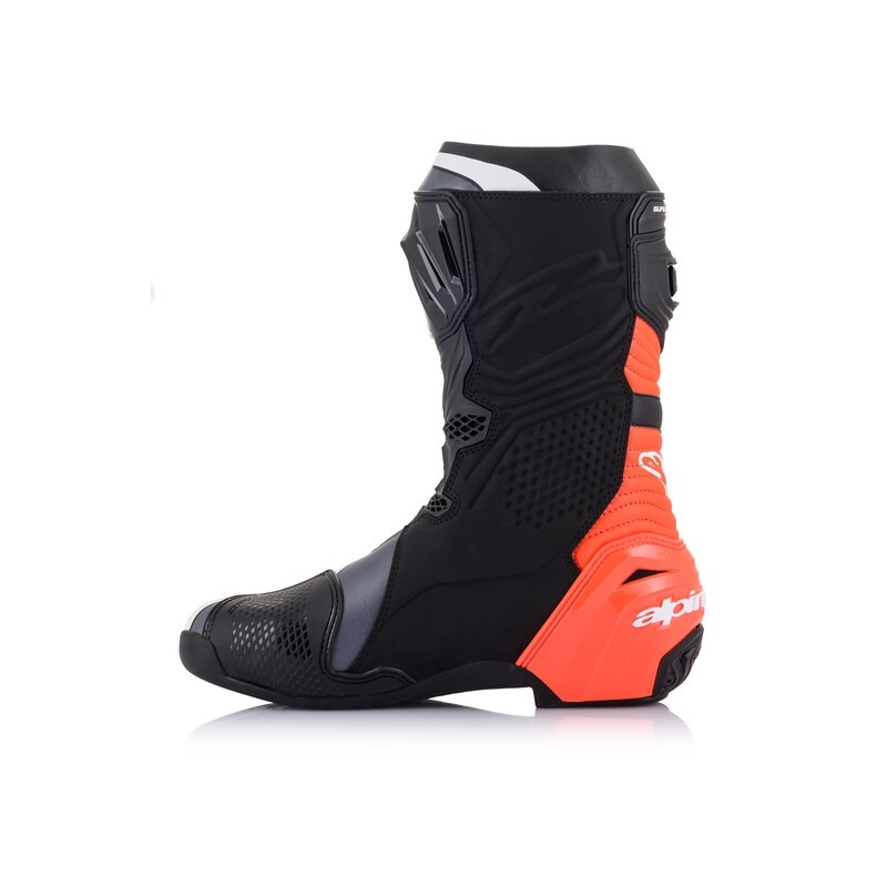 Stivali da moto Alpinestars Supertech R nero-fluo-rosso-bianco-grigio
