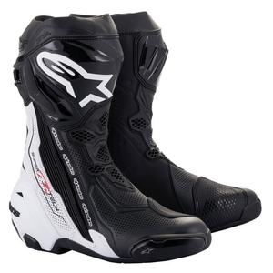 Stivali da moto Alpinestars Supertech R Vented Black and White