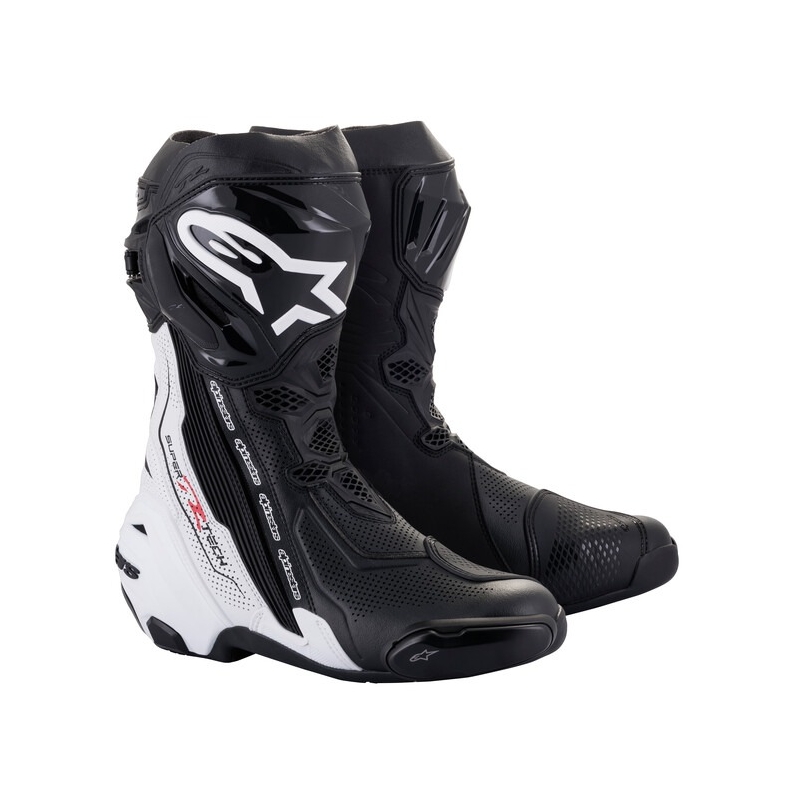 Stivali da moto Alpinestars Supertech R Vented Black and White