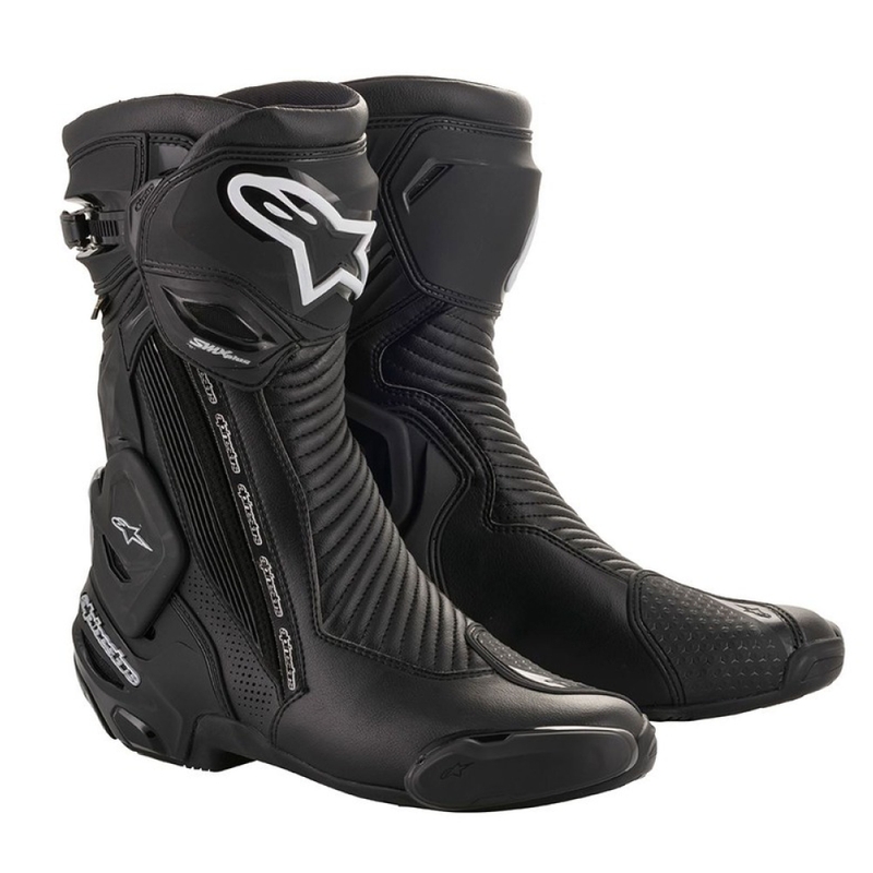 Stivali da moto Alpinestars SMX Plus 2 Gore-Tex Nero-Argento
