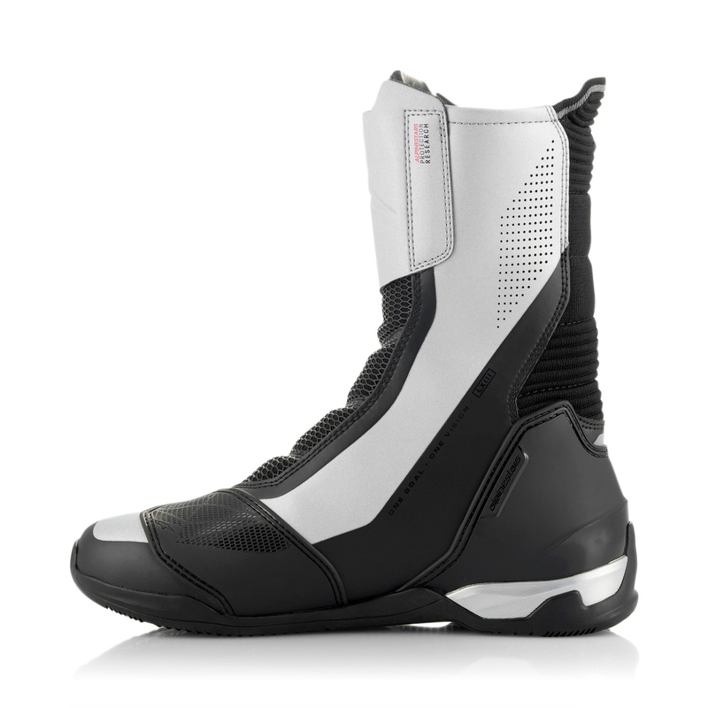 Stivali da moto Alpinestars SP-X BOA nero e argento