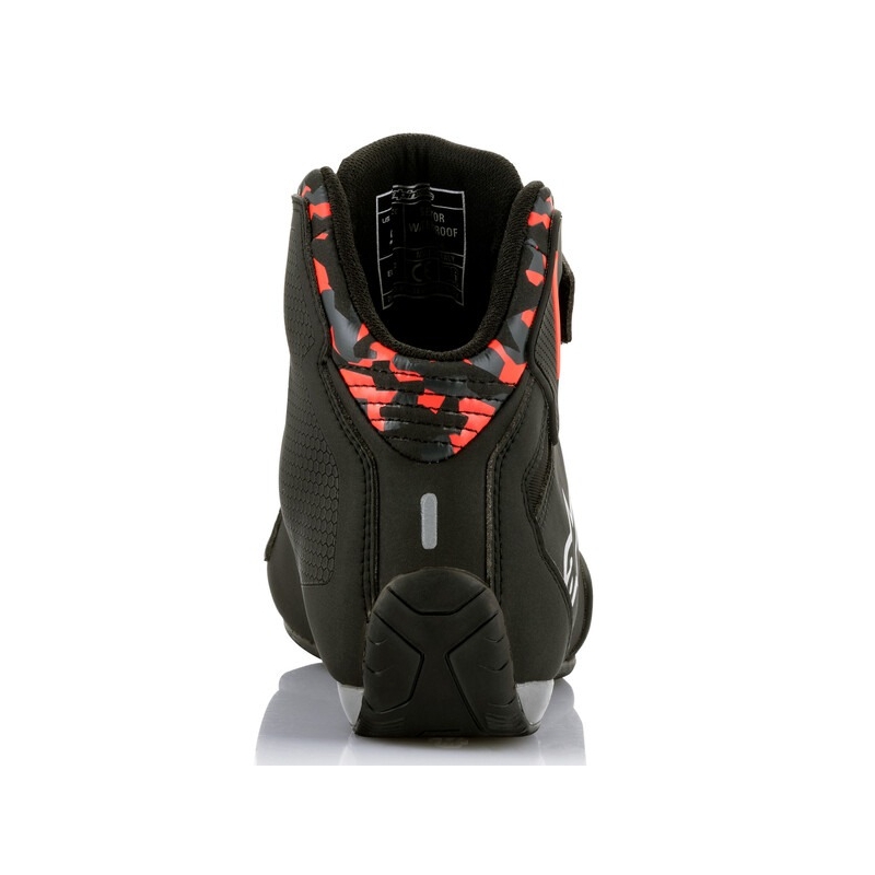 Stivali da moto Alpinestars Sektor Waterproof Nero-Rosso-Grigio-Camoscio