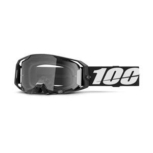 Occhiali da motocross 100% ARmatic neri con plexi trasparente