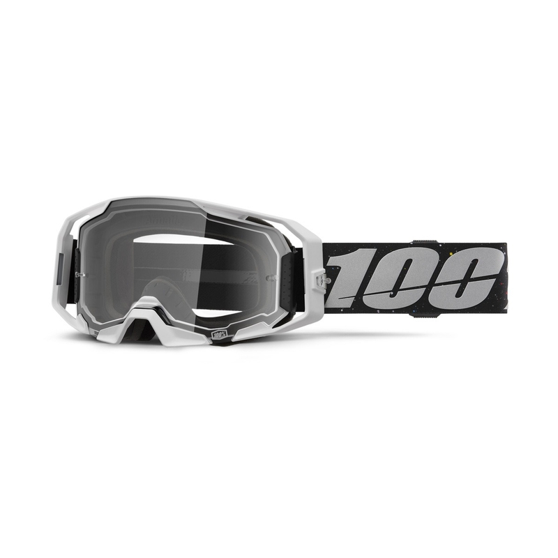 Occhiali da motocross 100% ARmatic Rapidracer con plexiglass trasparente