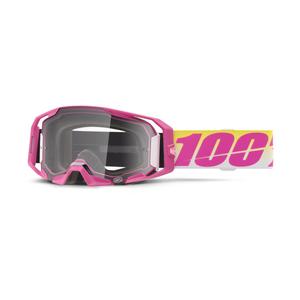 Occhiali da motocross 100% ARmatic Sellars con plexiglass trasparente