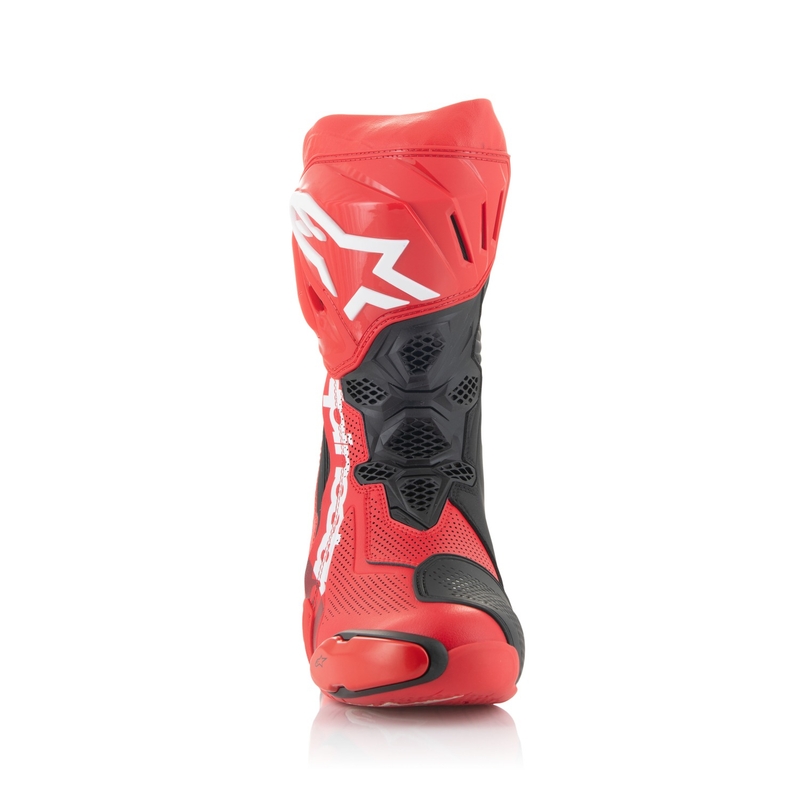 Stivali moto Alpinestars Supertech R Vented rosso fluo-rosso