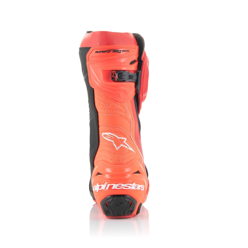Stivali moto Alpinestars Supertech R Vented rosso fluo-rosso