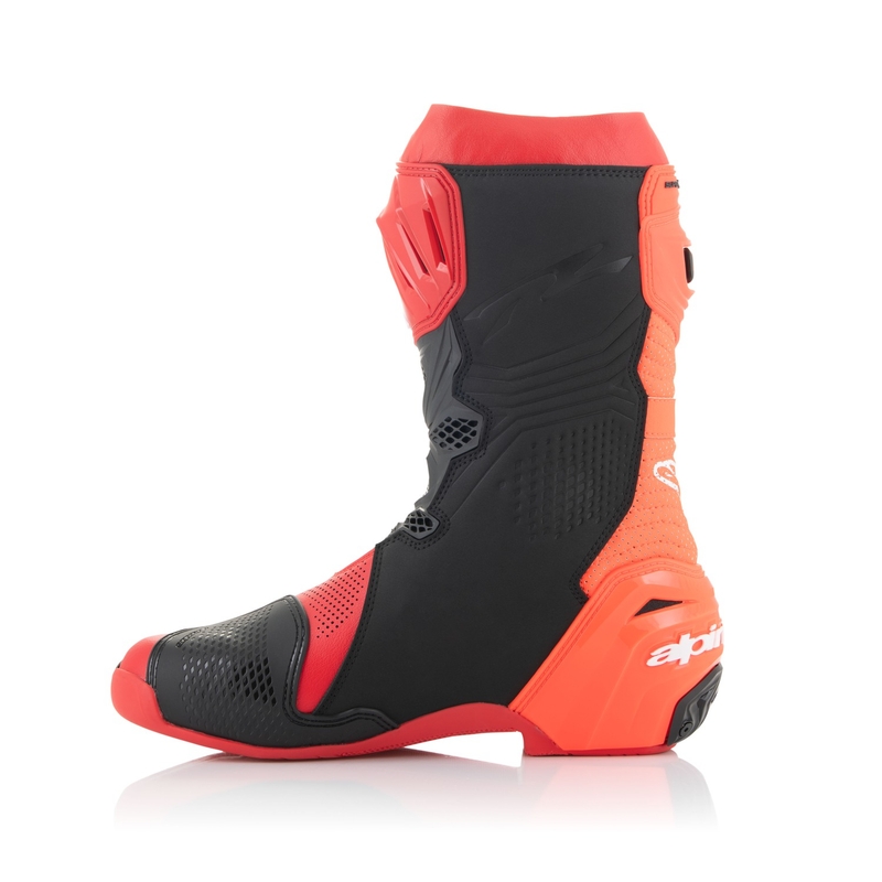 Stivali moto Alpinestars Supertech R Vented rosso fluo-rosso