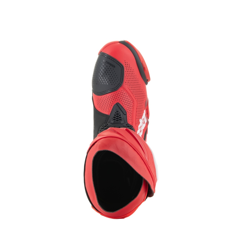 Stivali moto Alpinestars Supertech R Vented rosso fluo-rosso