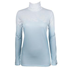 Maglietta termica da donna nanosilver® Frozen blu-bianco II