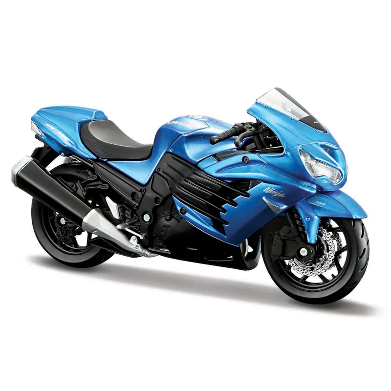 Modello moto Maisto Kawasaki Ninja ZX-14R blu