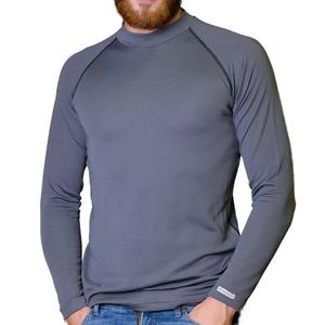 T-shirt termica da uomo nanosilver® Basic Merino grigia