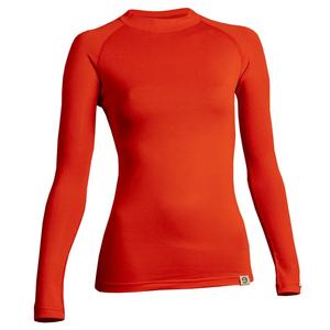 T-shirt termica da donna nanosilver® Raglan rossa - manica lunga