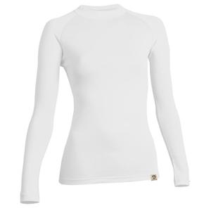 T-shirt termica da donna nanosilver® Raglan bianca - manica lunga