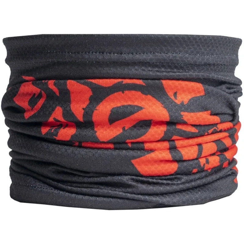 Multifunkční nákrčník nanosilver® Moto Stopa červená