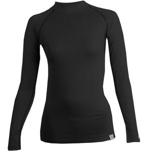T-shirt termica da donna nanosilver® MERINO nera