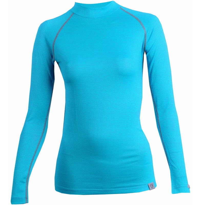 T-shirt termica da donna nanosilver® MERINO blu Saldi