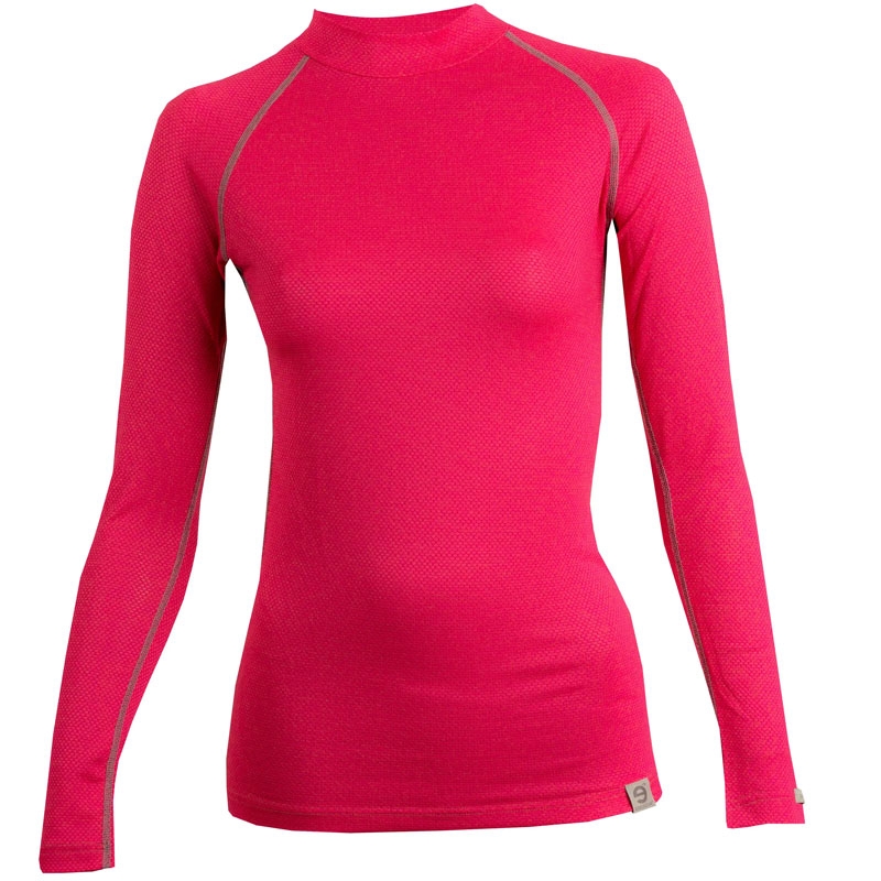 T-shirt termica da donna nanosilver® MERINO rosa