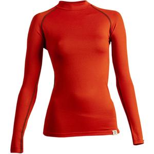 T-shirt termica da donna nanosilver® MERINO rosso mattone