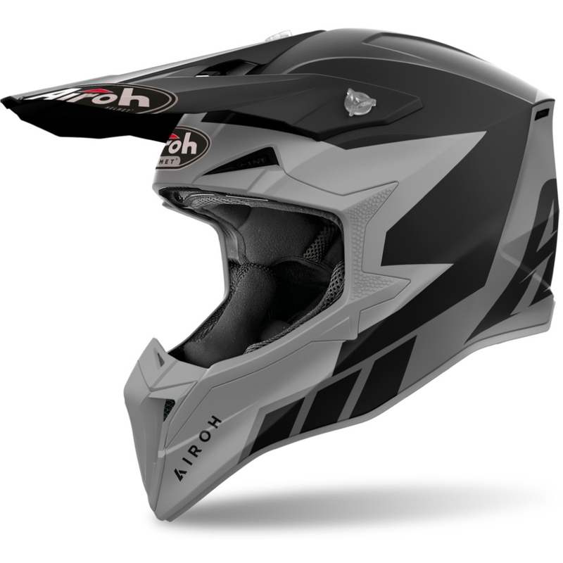 Casco motocross Airoh Wraaap Reloaded antracite opaco