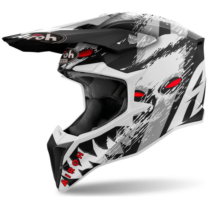 Casco motocross Airoh Wraaap Demon 2024 opaco
