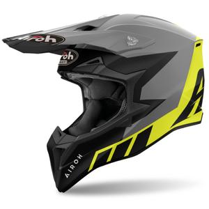 Casco da motocross Airoh Wraaap Reloaded 2024 giallo opaco