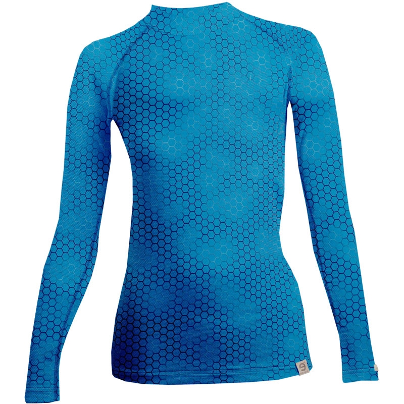 T-shirt termica da donna nanosilver® Plastica azzurra