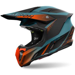 Casco motocross Airoh Twist 3 Shard 2024 arancione opaco