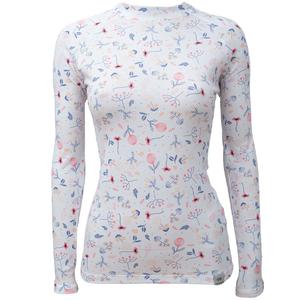 T-shirt termica da donna nanosilver® Bloom bianca