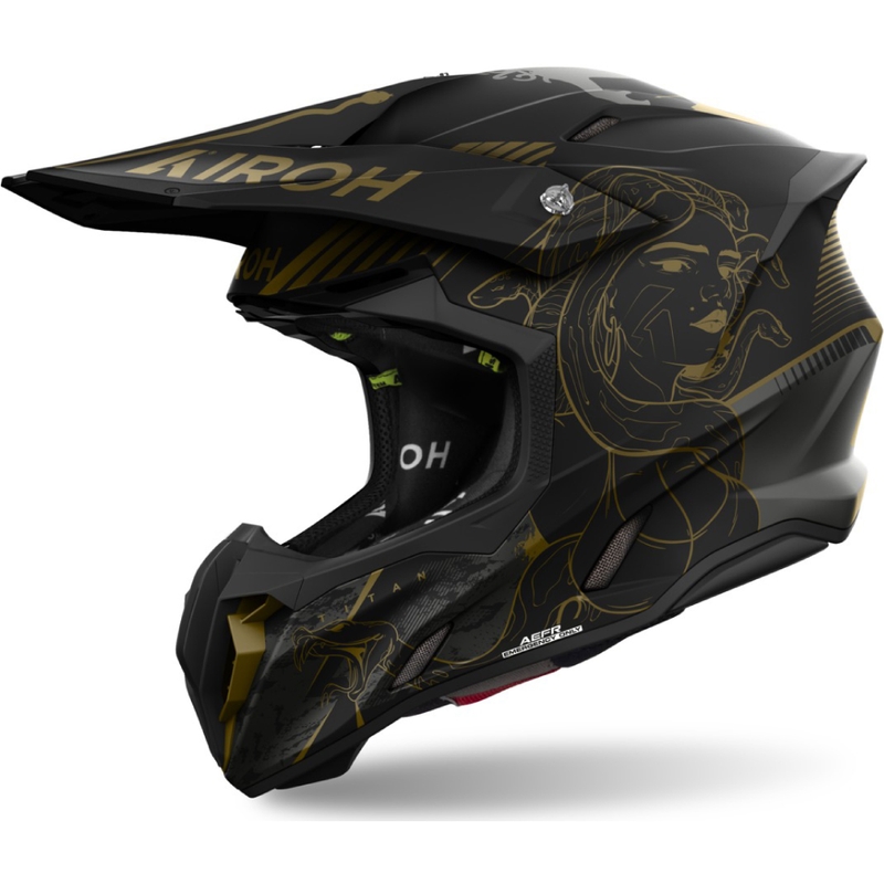 Casco da motocross Airoh Twist 3 Titan opaco