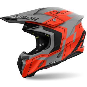 Casco motocross Airoh Twist 3 Dizzy arancione fluo opaco