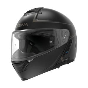 Casco moto apribile SENA con auricolare Mesh Impulse nero opaco