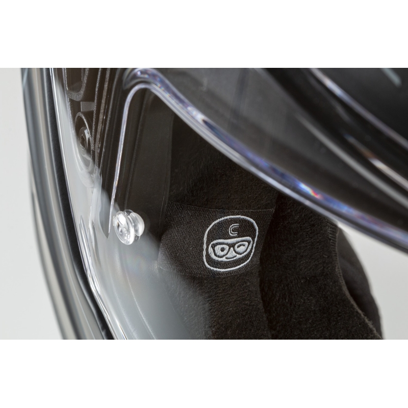 Casco moto apribile Cassida Modulo 2.1 Profile nero opaco-grigio-arancio