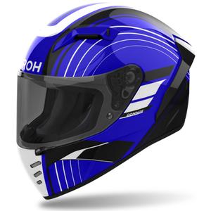 Casco moto integrale Airoh CONNOR Achieve blu lucido
