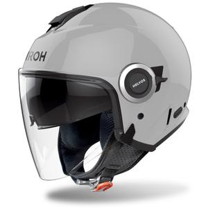 Casco moto aperto Airoh HELYOS Colore grigio lucido