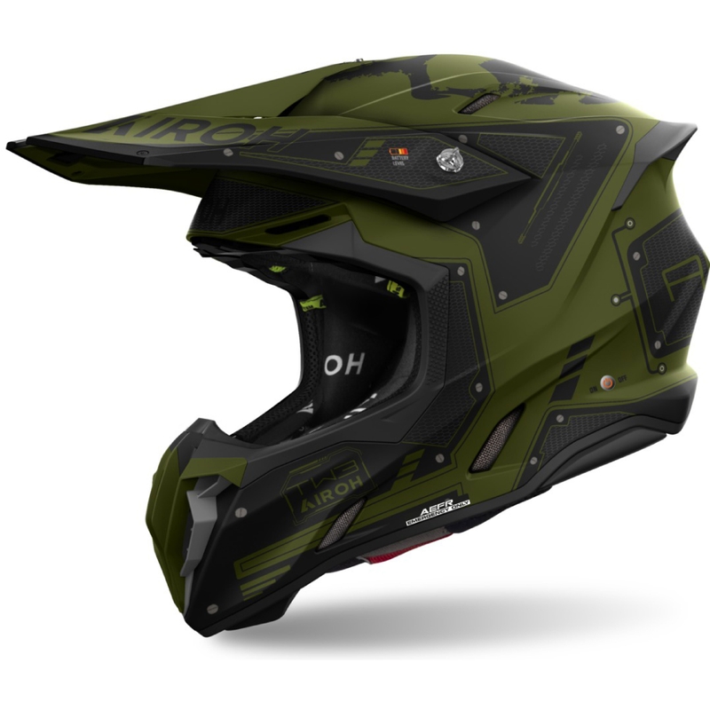 Casco motocross Airoh Twist 3 Military opaco