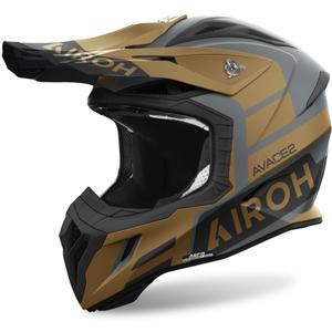 Casco da motocross Airoh Aviator Ace 2 Sake 2024 Oro opaco