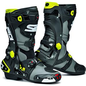 Stivali da moto SIDI REX grigio-nero-giallo fluo