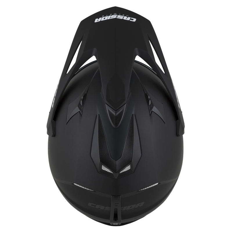 Casco enduro Cassida Tour 2.0 Dual nero-grigio opaco con visiera nera opaca