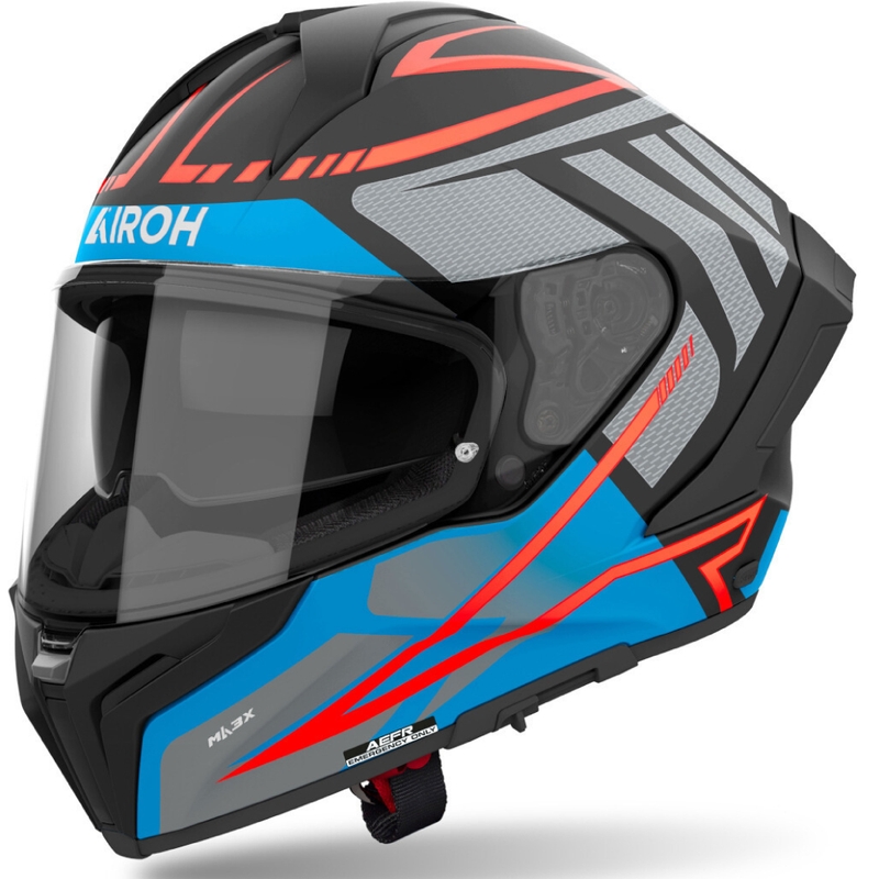 Casco integrale da moto Airoh Matryx Rider blu scuro opaco