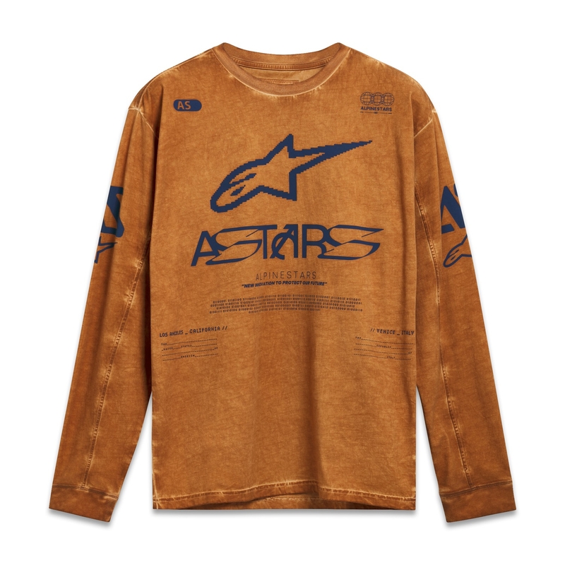 T-shirt a maniche lunghe Alpinestars Nook Knit Rossa