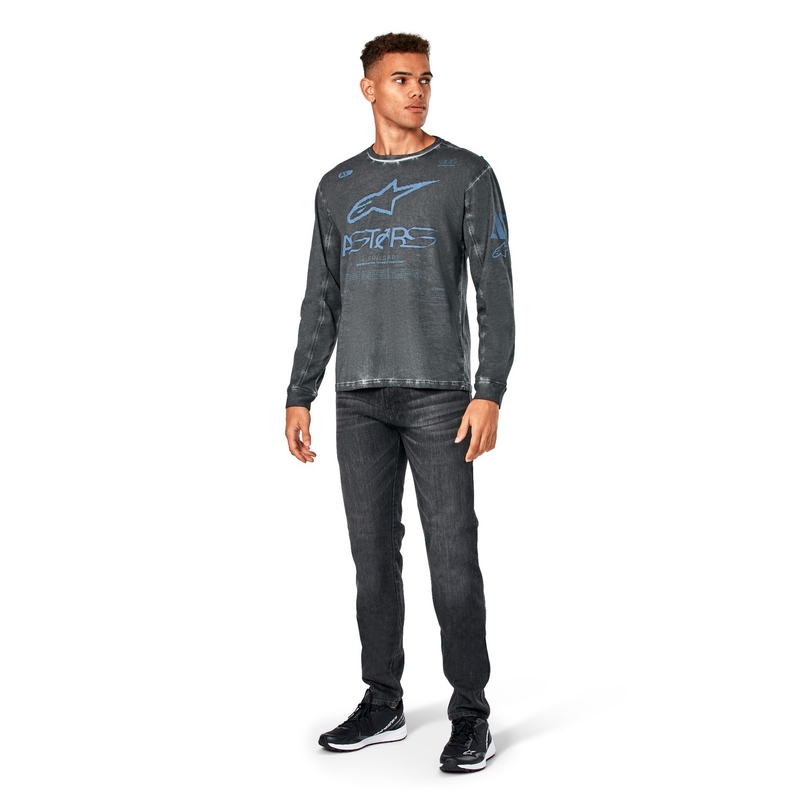 T-shirt a maniche lunghe Alpinestars Nook Knit Grigio scuro