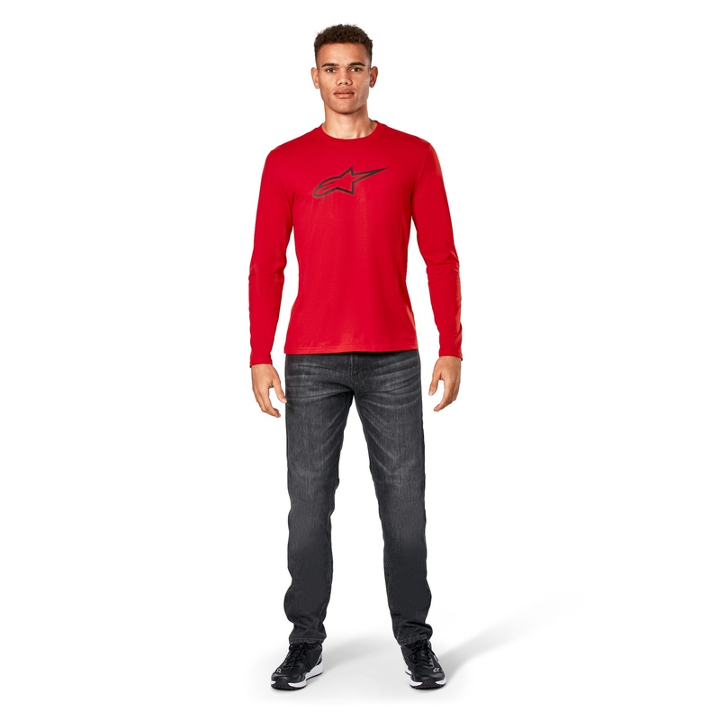 Maglietta a maniche lunghe Alpinestars Backhand CSF Rossa
