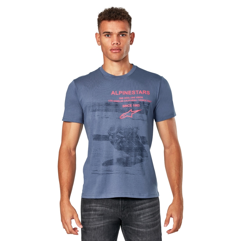 Maglietta Alpinestars Granpremo CSF di colore blu