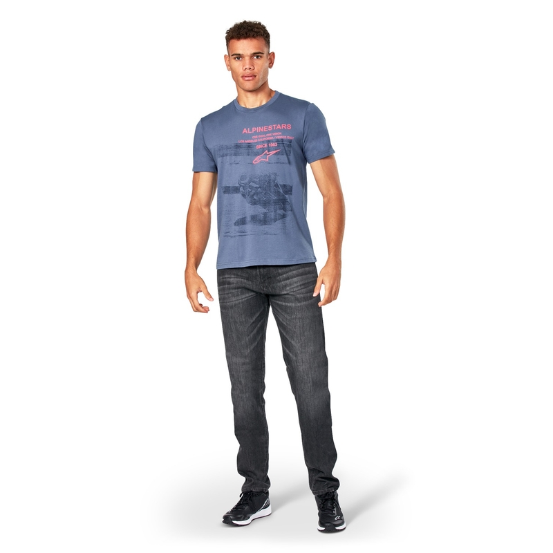Maglietta Alpinestars Granpremo CSF di colore blu