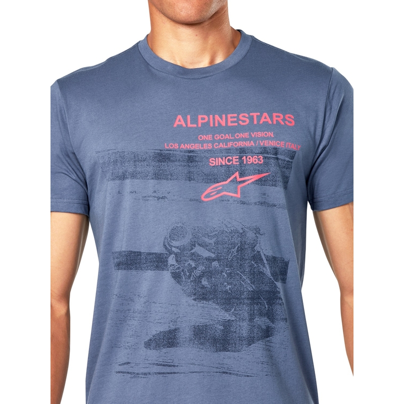Maglietta Alpinestars Granpremo CSF di colore blu