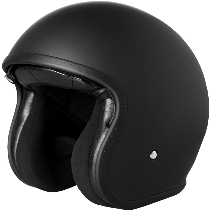 Casco moto aperto Street Racer Shadow II Nero opaco