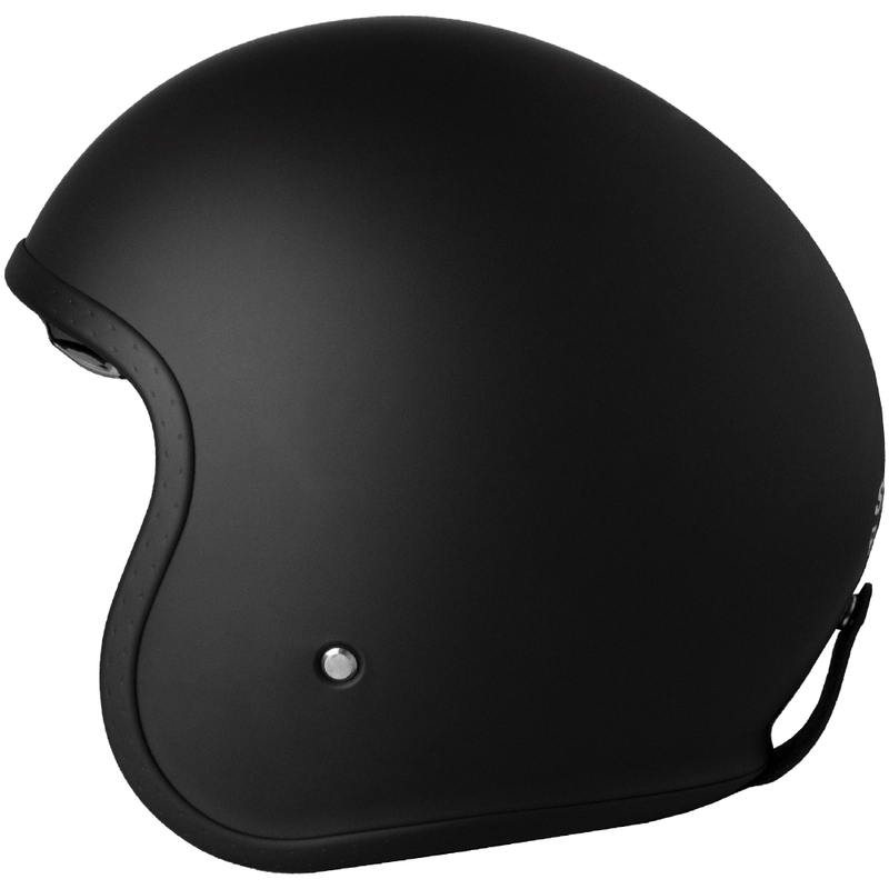Casco moto aperto Street Racer Shadow II Nero opaco